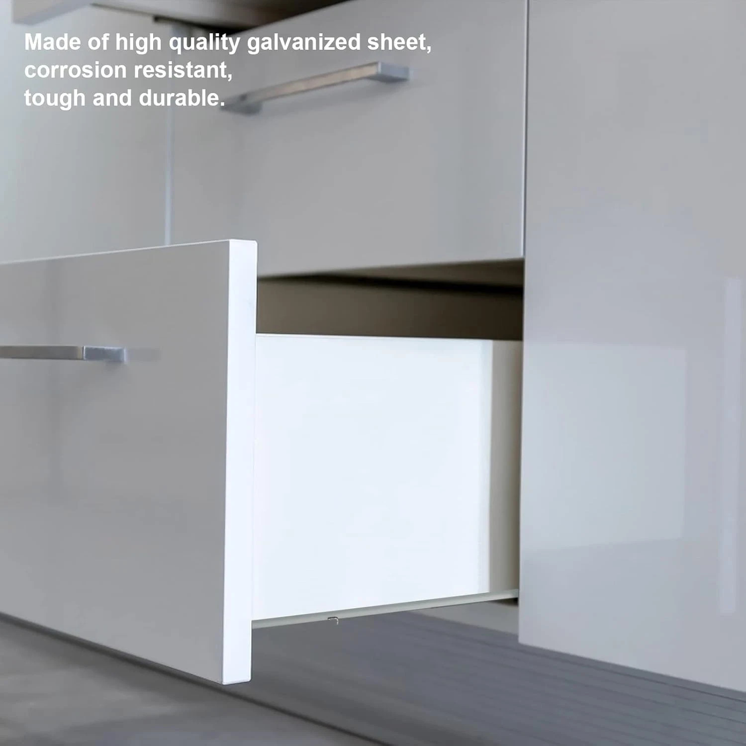 21" Undermount Soft Close Drawer Slides with 3D Locking Devices and Rear Bracket