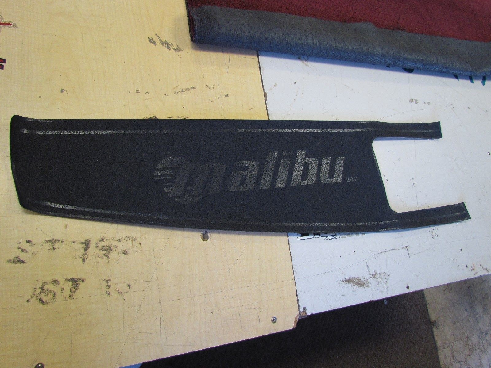 MALIBU 3M SAFE WALK NON SKID PAD BLACK 37 3/8" X 10 1/2" MARINE BOAT