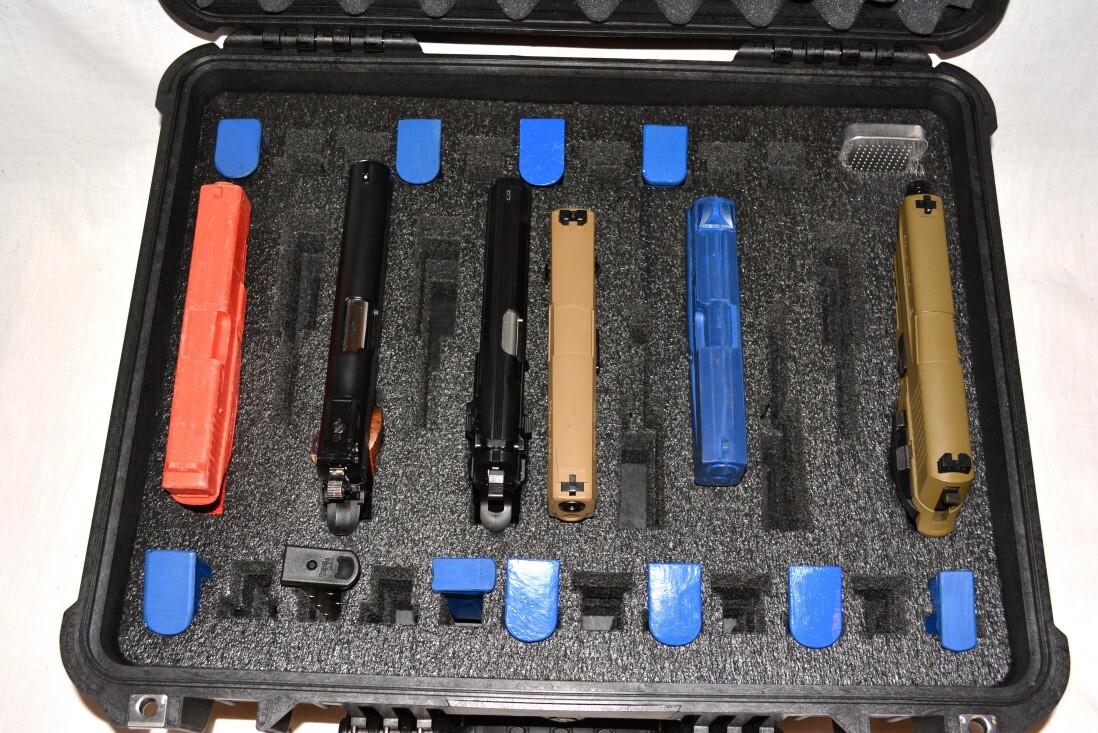 11 pistol handgun gun +22 mags foam insert fits Pelican Storm im2400 im2450 case