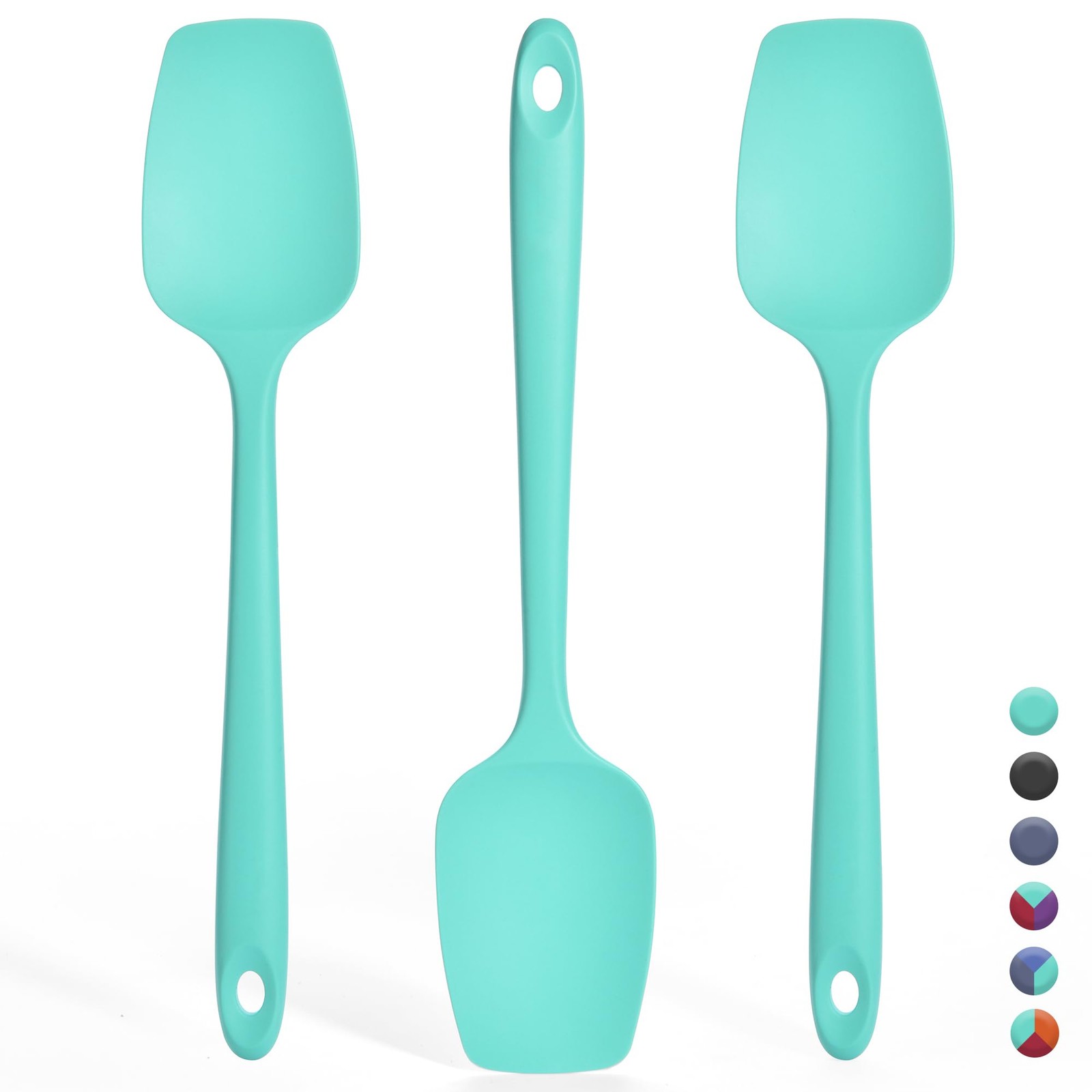 Ironberry Silicone Spoonula Set: 600ºF Heat Resistant Food Grade Cooking Baki...