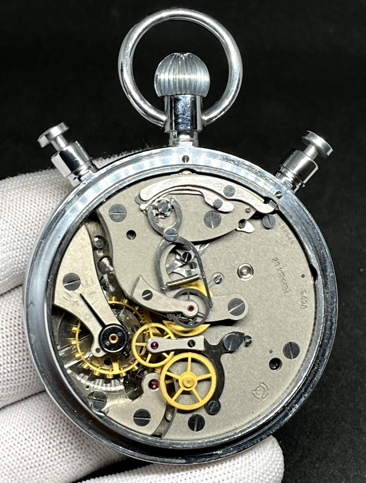 Vintage Working Soviet Mechanical Stopwatch Split-Slava Chronometer 3-Button