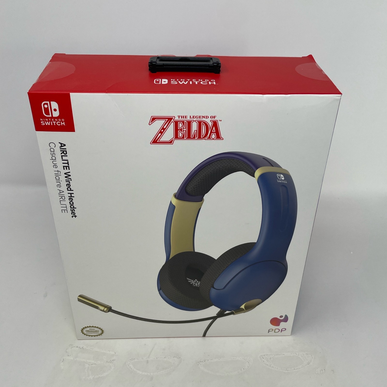 PDP Gaming Airlite Wired Headset Hyrule Blue for Nintendo Switch