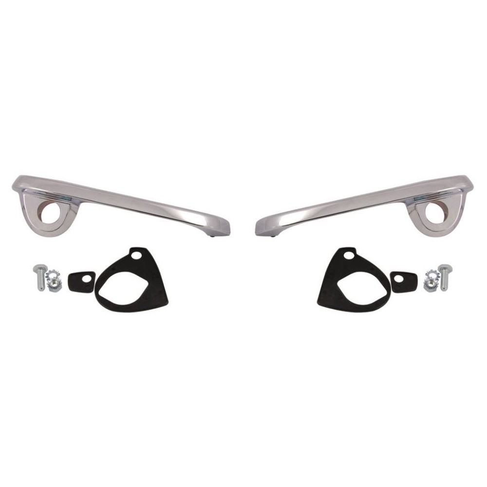 CJ Classic Trucks Exterior Door Handle Chrome Pair Without Button F-100 1967-...
