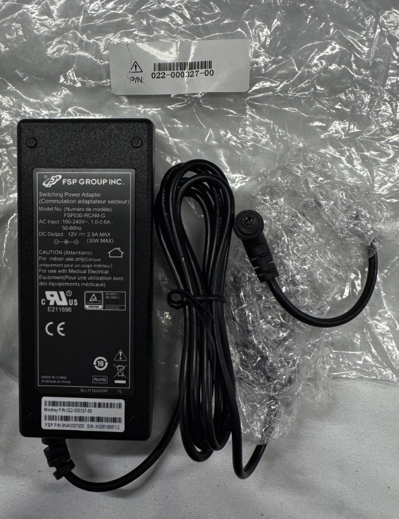 Mindray AC Adapter - ORIGINAL, BRAND NEW - P/N 022-000327-00, Free Shipping!