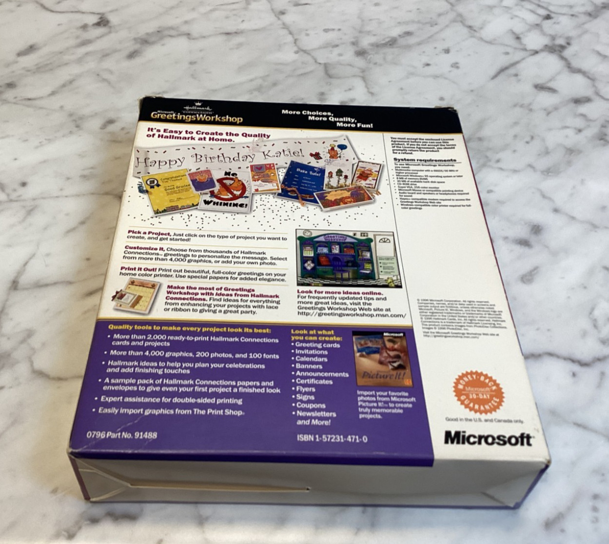 Microsoft Greetings Workshop Hallmark Connections CD-ROM