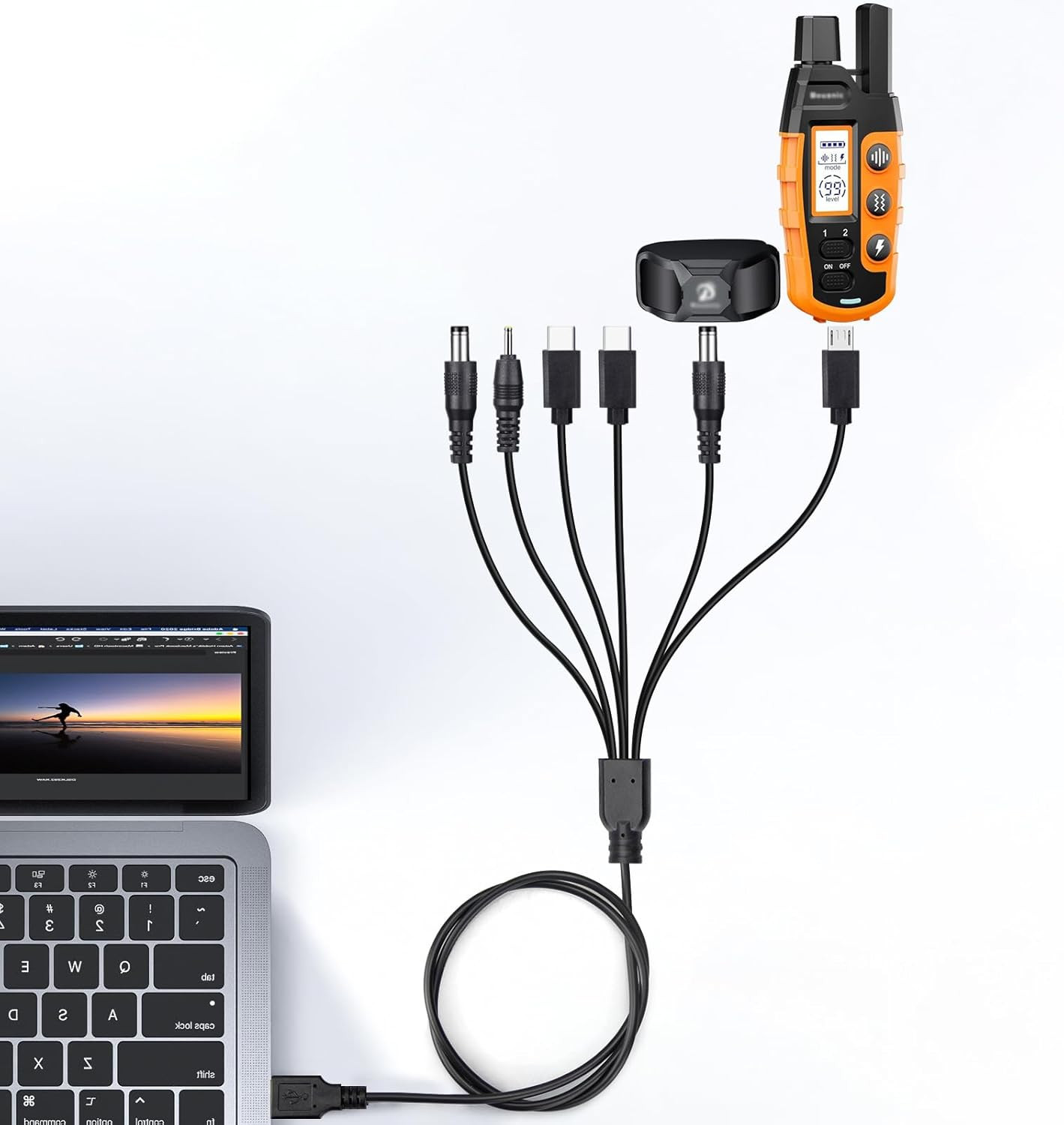 Charger for Bousnic Dog Shock Collar, 6-In-1 Training Collar USB Charging Cable,