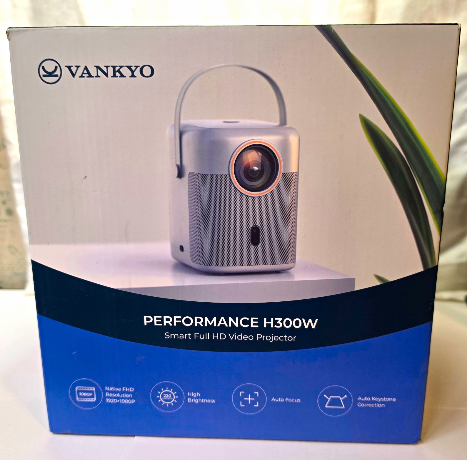 VANKYO Performance H300W LCD Smart 1080p Projector Auto Focus Keystone