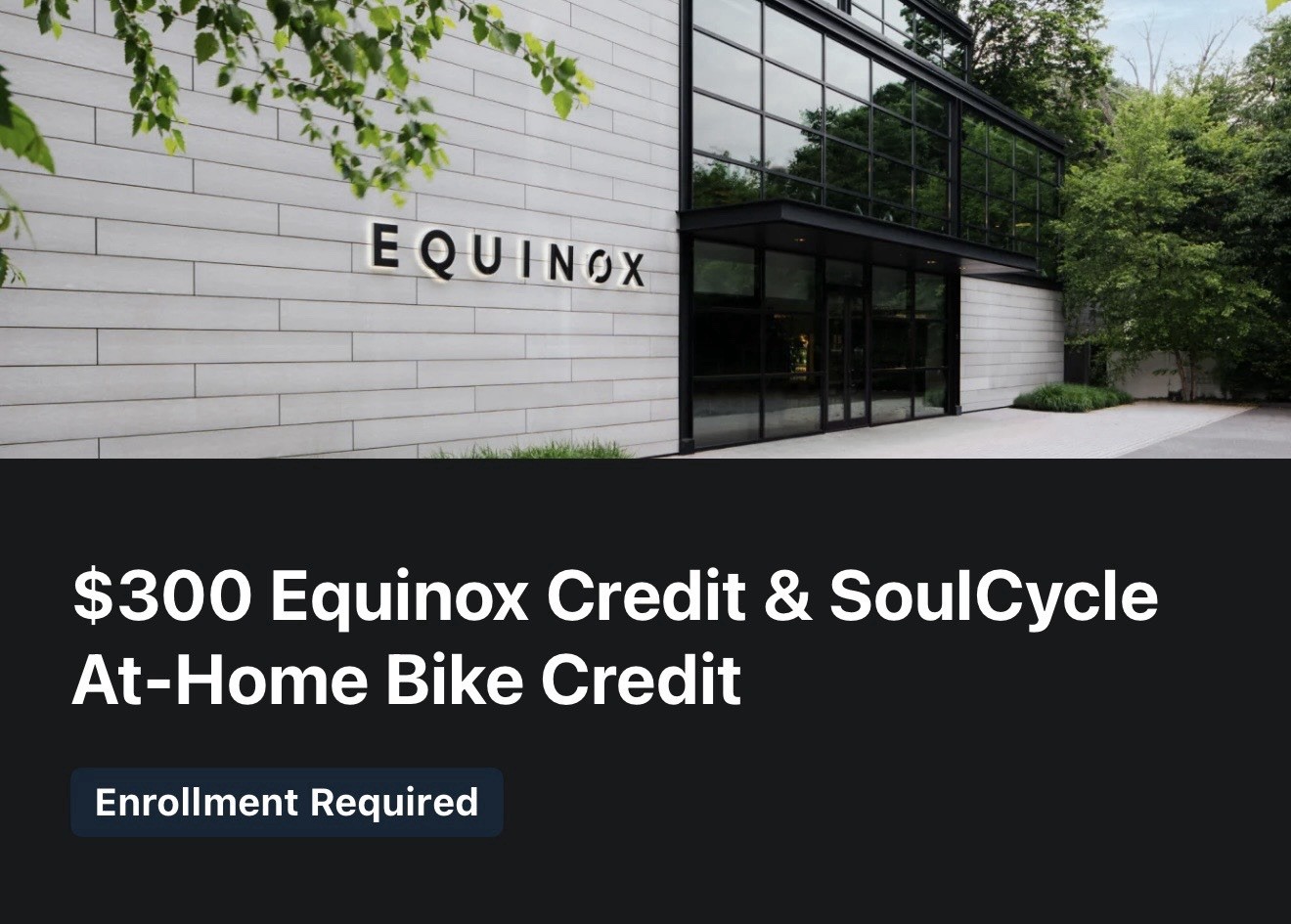 Equinox Membership Credit