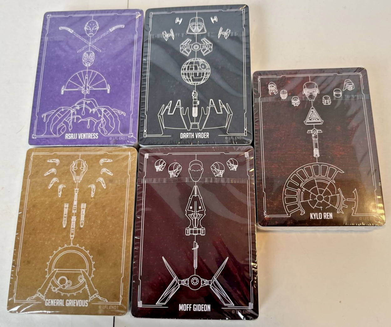 Star Wars 5 Villain Decks Villainous Game Replacement Pieces Only NEW