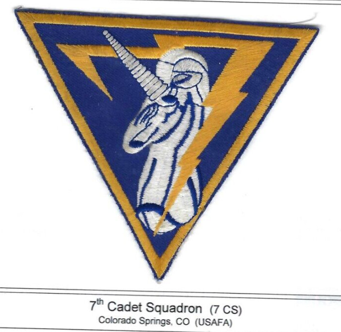 PATCH 7th CADET SQUADRON  USAFA 7CS COLORADO SPGS                 P93
