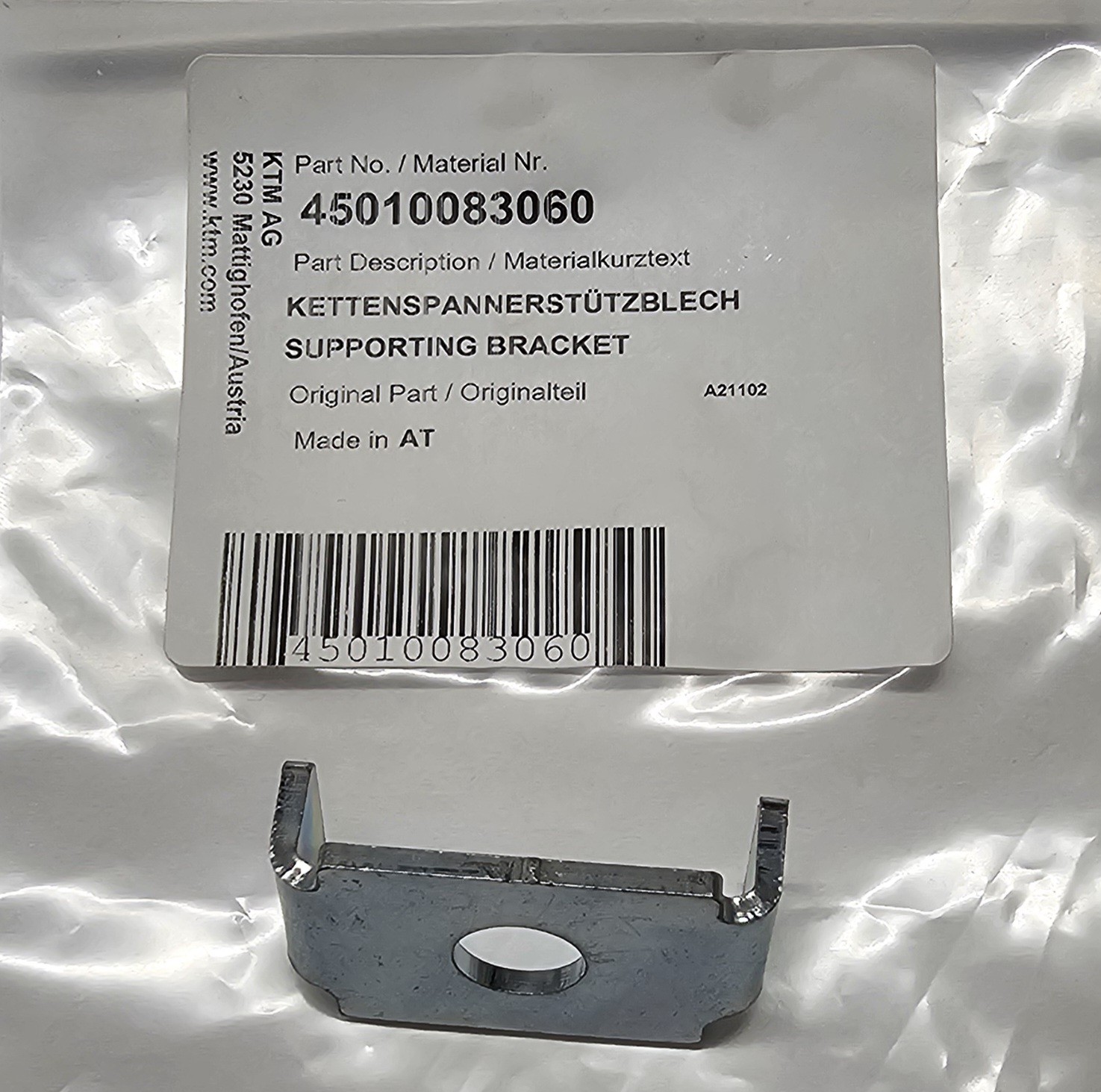 45010083060 SUPPORTING BRACKET/ CHAIN ADJUSTER BRACKET SX