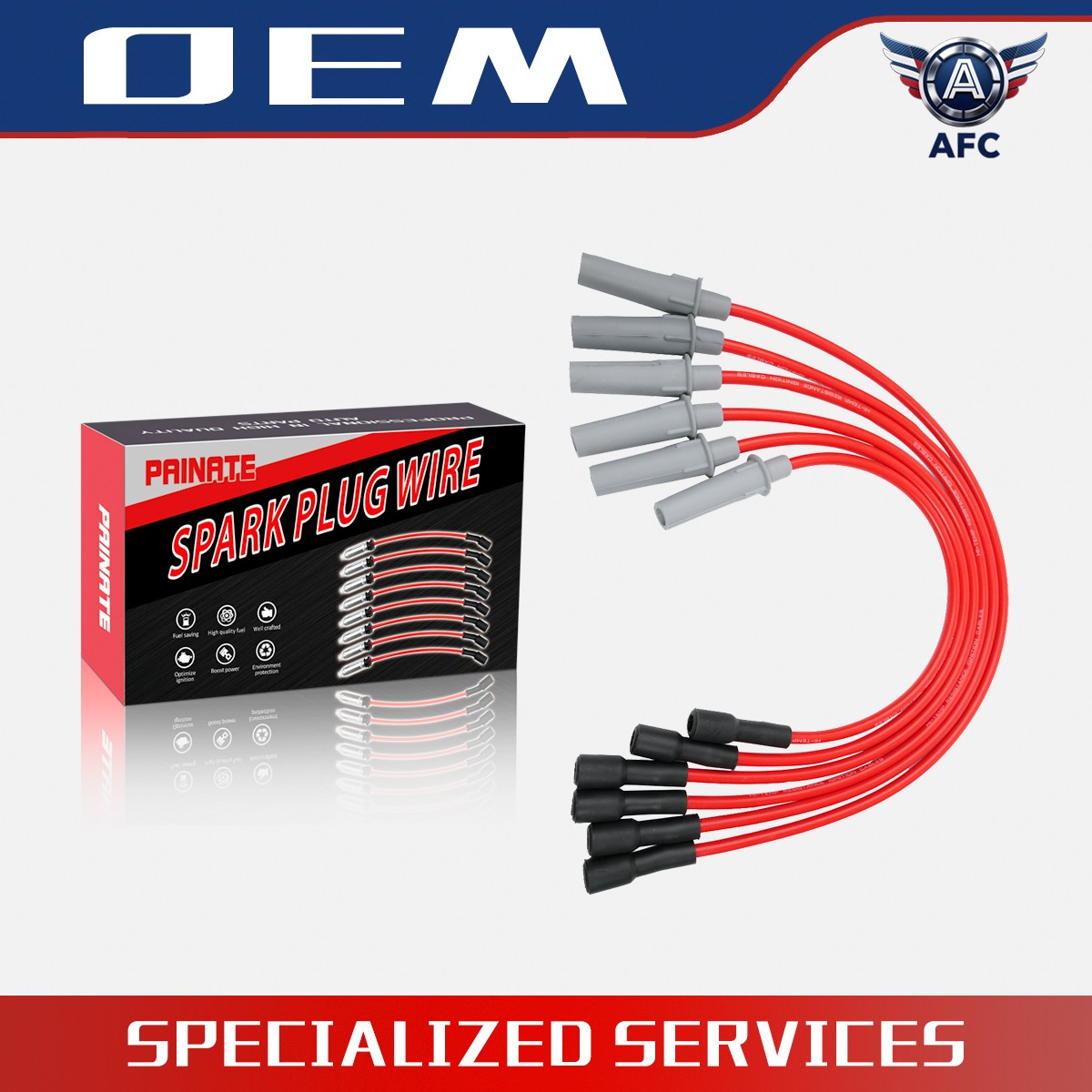 Spark Plug Wires 8MM For Dodge Grand Caravan 2001-07 3.3L V6 2009-10 3.8L V6
