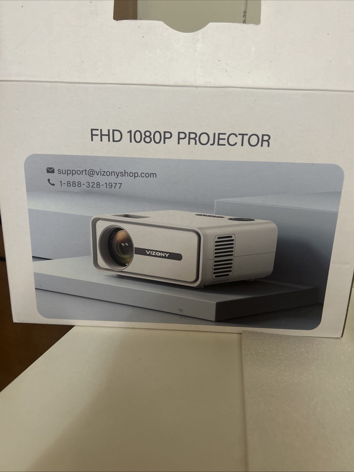 Vizony FHD 1080P  Projector Used/open Box