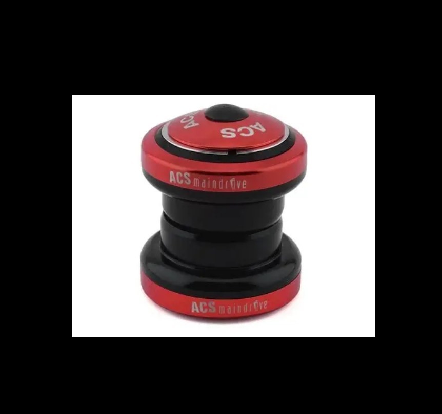 ACS BMX Headset, OLDSCHOOL GT BMX SE MAINDRIVE 1-1/8 SEALED BEARING RED NEW