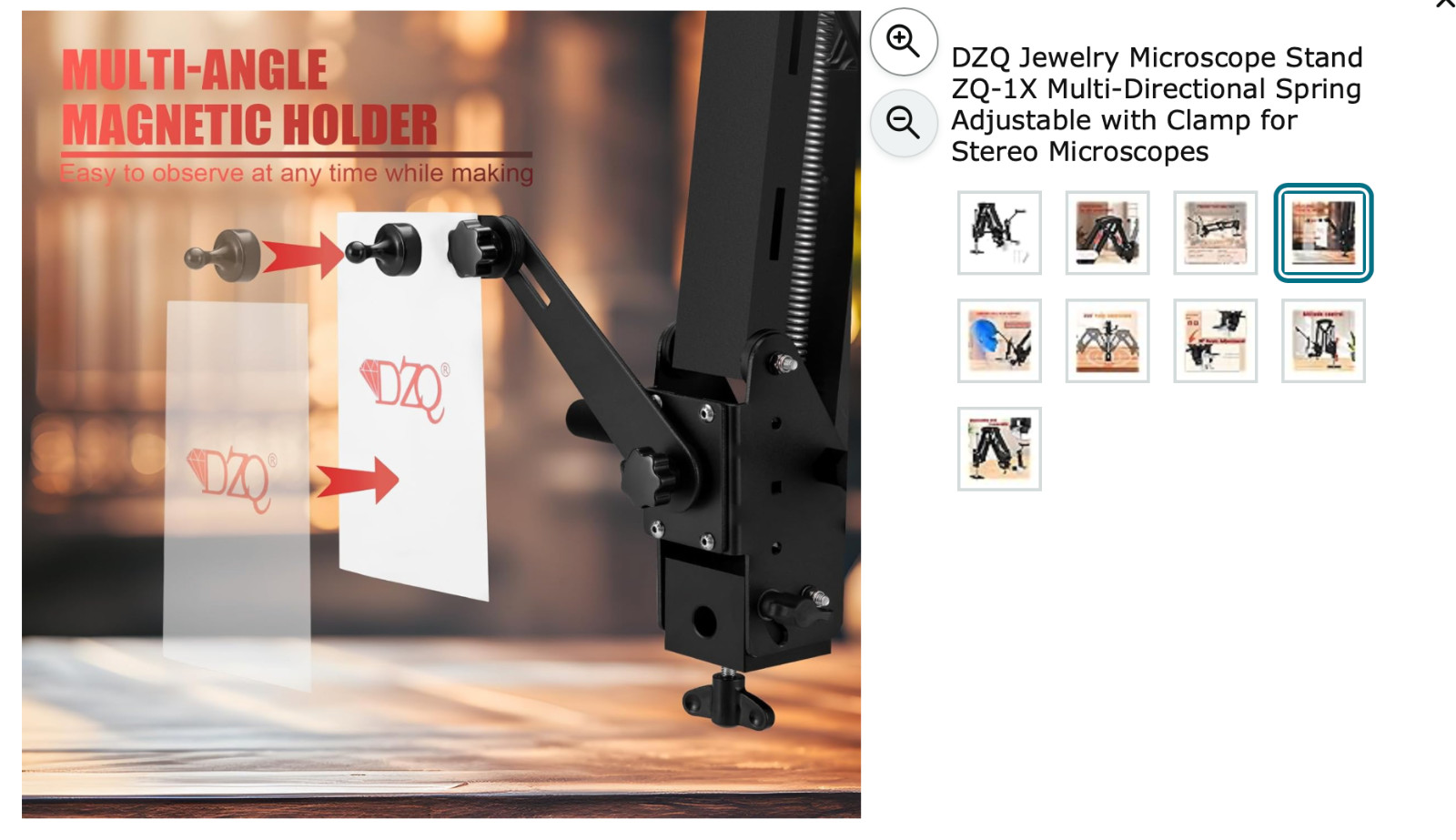 Microscope Stand - Multi Directional - Adjustable Spring Arm