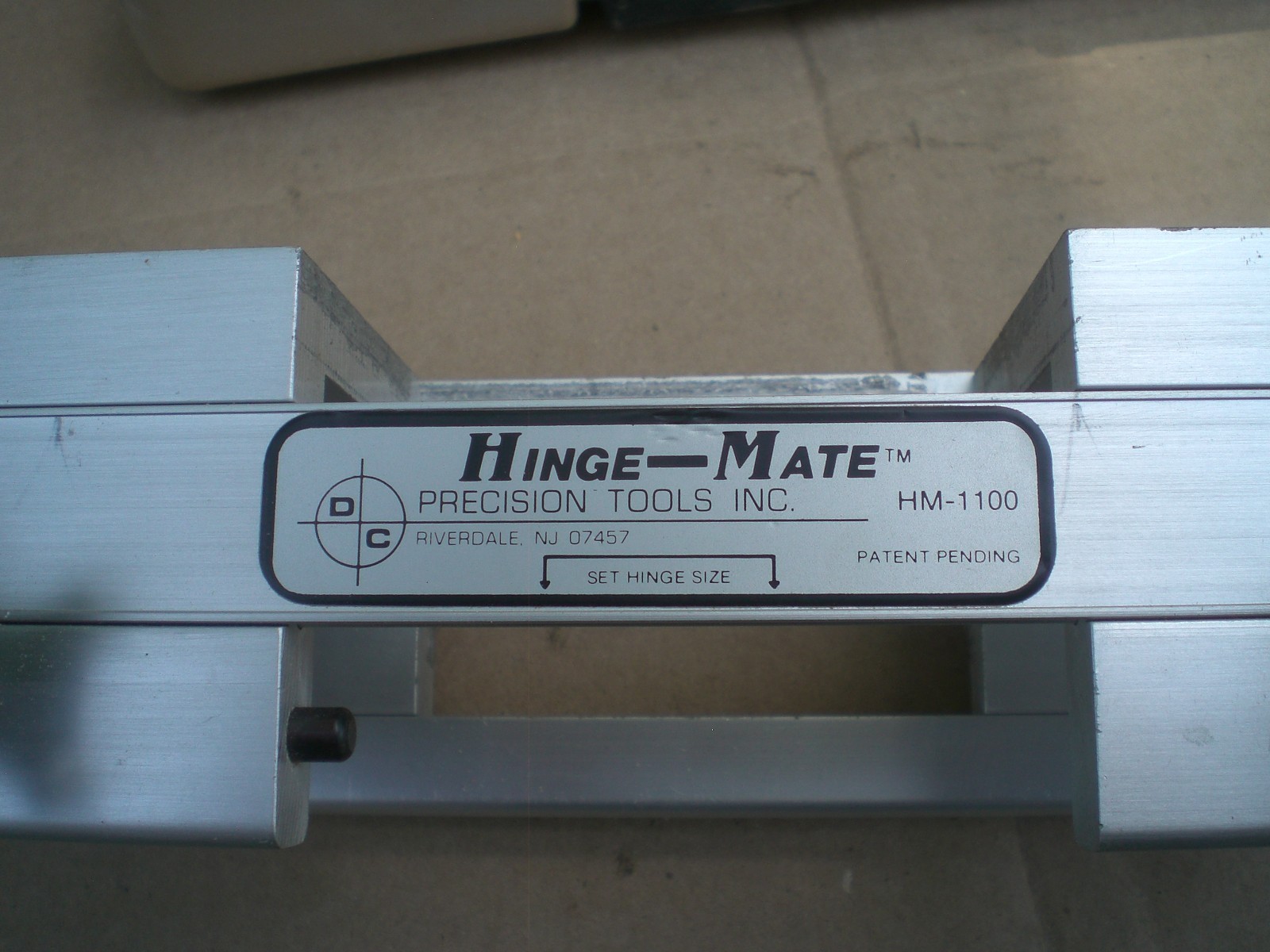Hinge-Mate HM-1100 Door Hinge Template Jig Precision Tools Inc USA