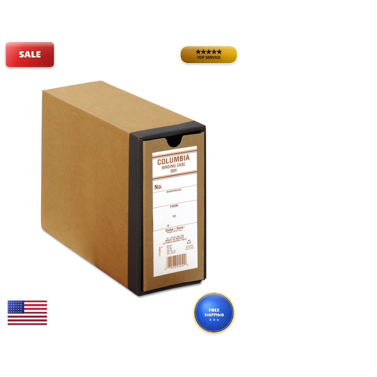 Globe-Weis Columbia Binding Case Letter Size High Arch Each B50Hkraft