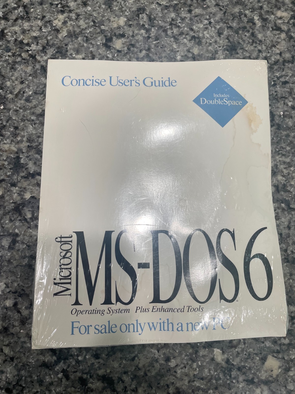 Microsoft MS-DOS 6 with COA, 3.5" disk (New/Unopened)