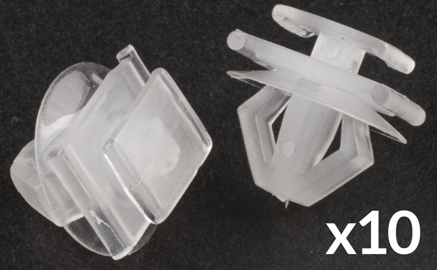 10x TRIM CLIPS For PEUGEOT 206 306 FRONT BUMPER INSERT MOULDING RADIATOR GRILLE