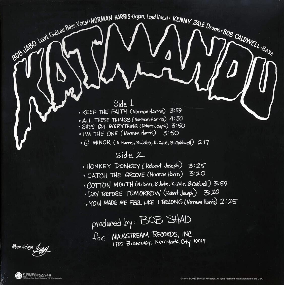 KATMANDU "SAME" PSYCH VINYL REISSUE
