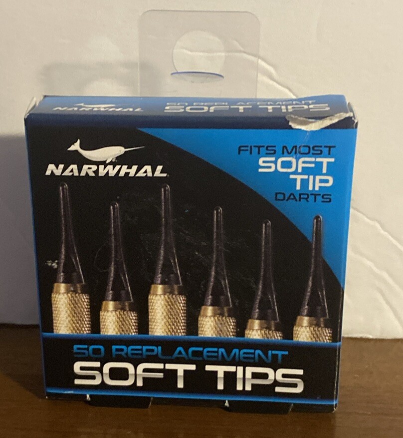 50 Count - Narwhal Soft Tips Replacement for Darts (1 NEW PACK)