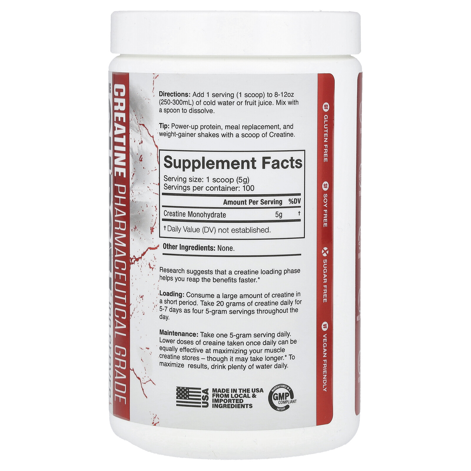 The Curse, Creatine, Unflavored, 17.6 oz (500 g)