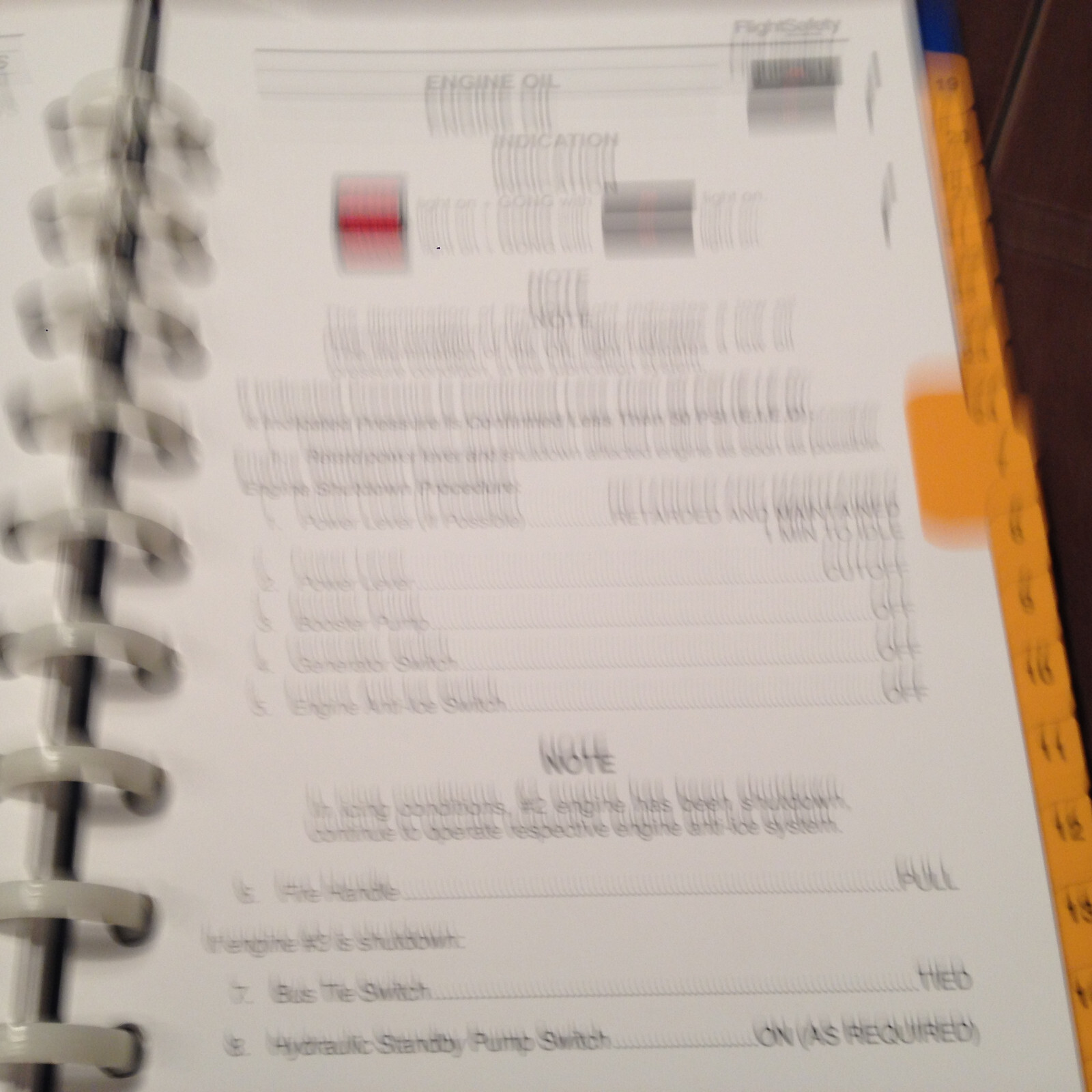 Falcon 50EX Emergency Abnormal Procedures Pilot Checklist