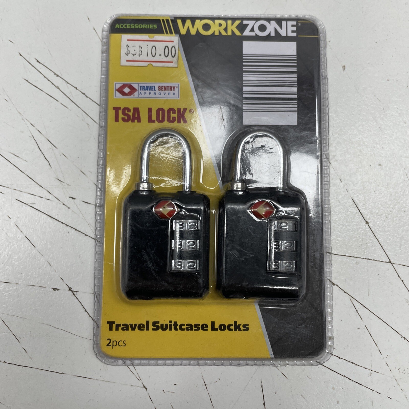 ORIGINAL NEW M Padlock Lock Series Combination Luggage Travel 2pcs Workzone TSA