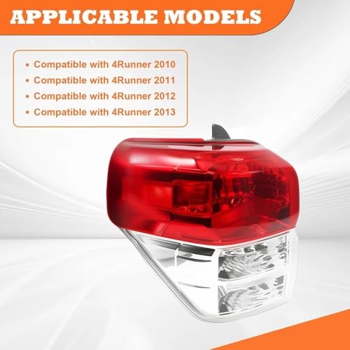 Driver Side Tail Light Compatible with 4Runner Limited SR5 2010-2013 Rear Left