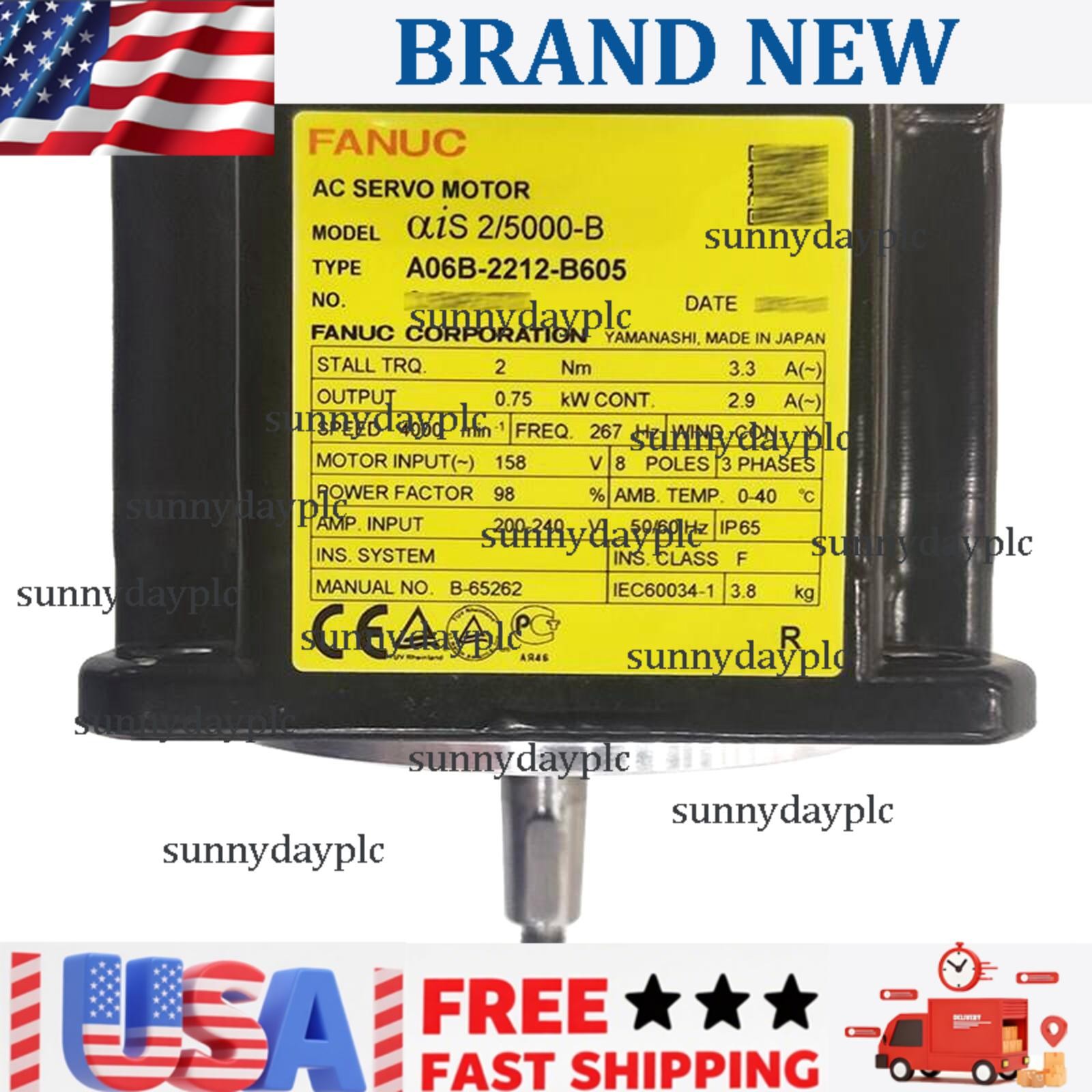 NEW FANUC A06B-2212-B605 Servo Motor