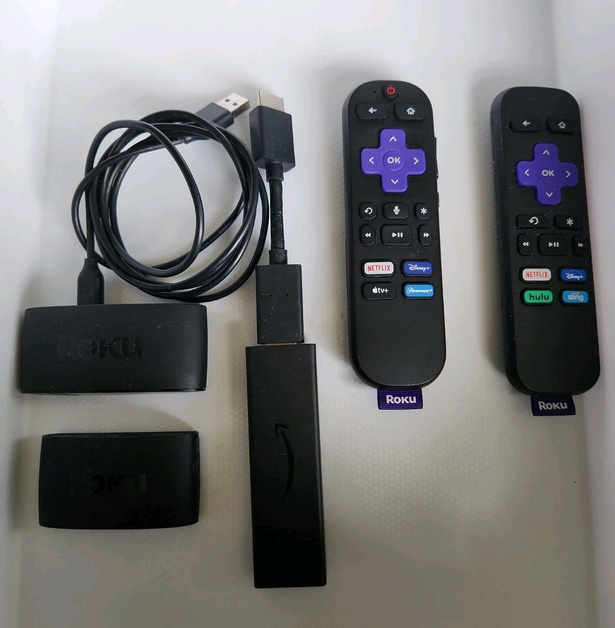 Roku Parts 2 Remotes Express 4k Plus Other Parts UNTESTED AS IS PARTS ONLY