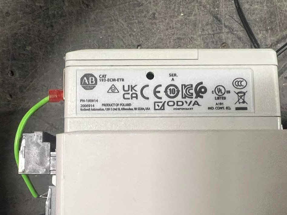 Allen Bradley 500F-DO*930 Ser C with 592-ESM-I-100A-S3 Ser A and 193-ECM-ETR New