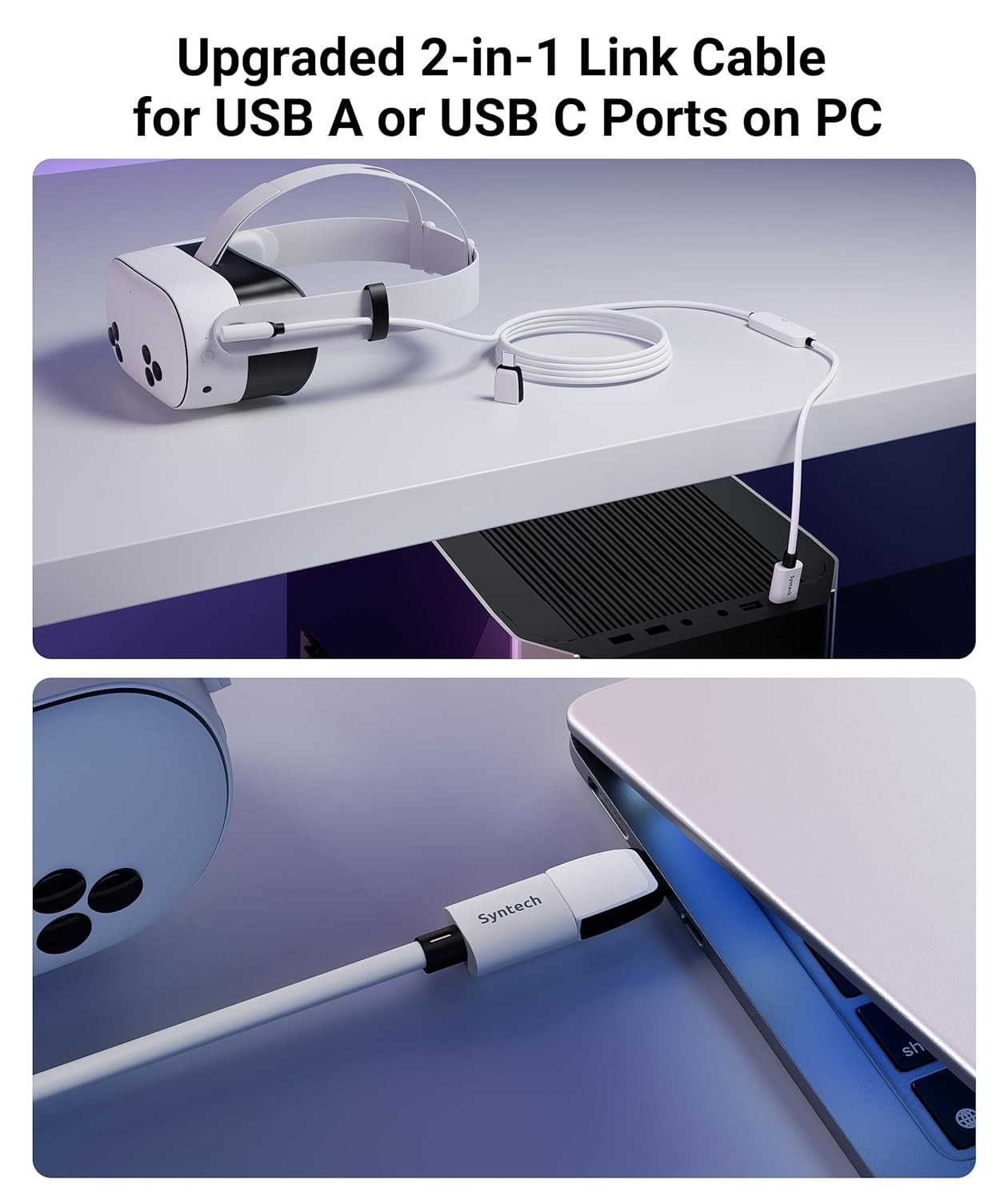 Link Cable with Charging 16FT Compatible with Oculus/Meta Quest 3S/3 Accessor...