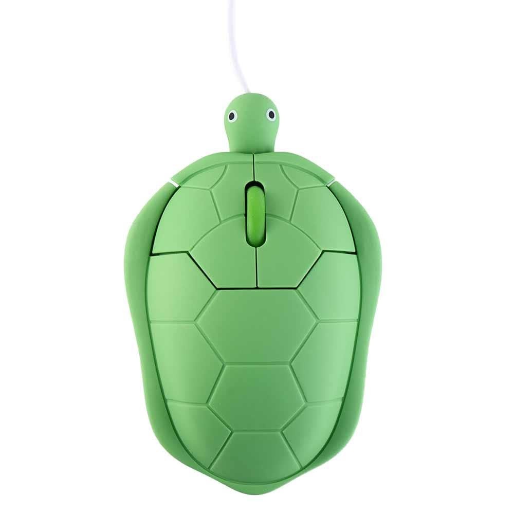 Cute Turtle Shape USB Wired Corded Mouse,1200DPI 3 Buttons USB Plug N Play Wi...