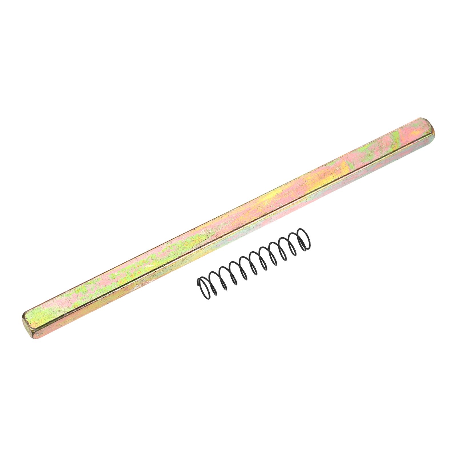 Door Knob Spindle, 150mm Spare Door Handle Spindle Bar and Spring, Gold