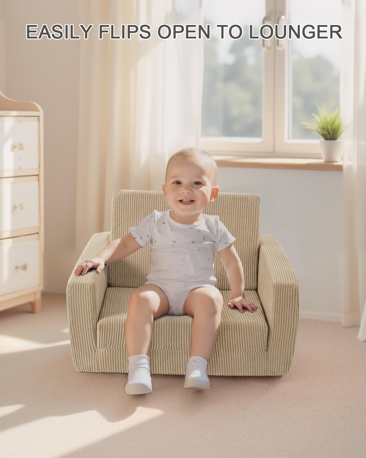 Toddle & Kids Chair,2-in-1 Soft Toddler Couches That Fold Out,Toddler Chairs ...