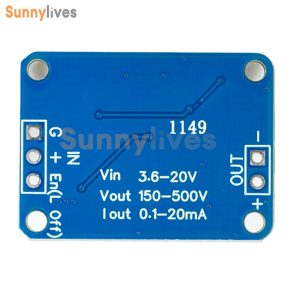 DC-DC 3.6-20V to 150-500V Constant Current Boost Step-up Power Regulation Module
