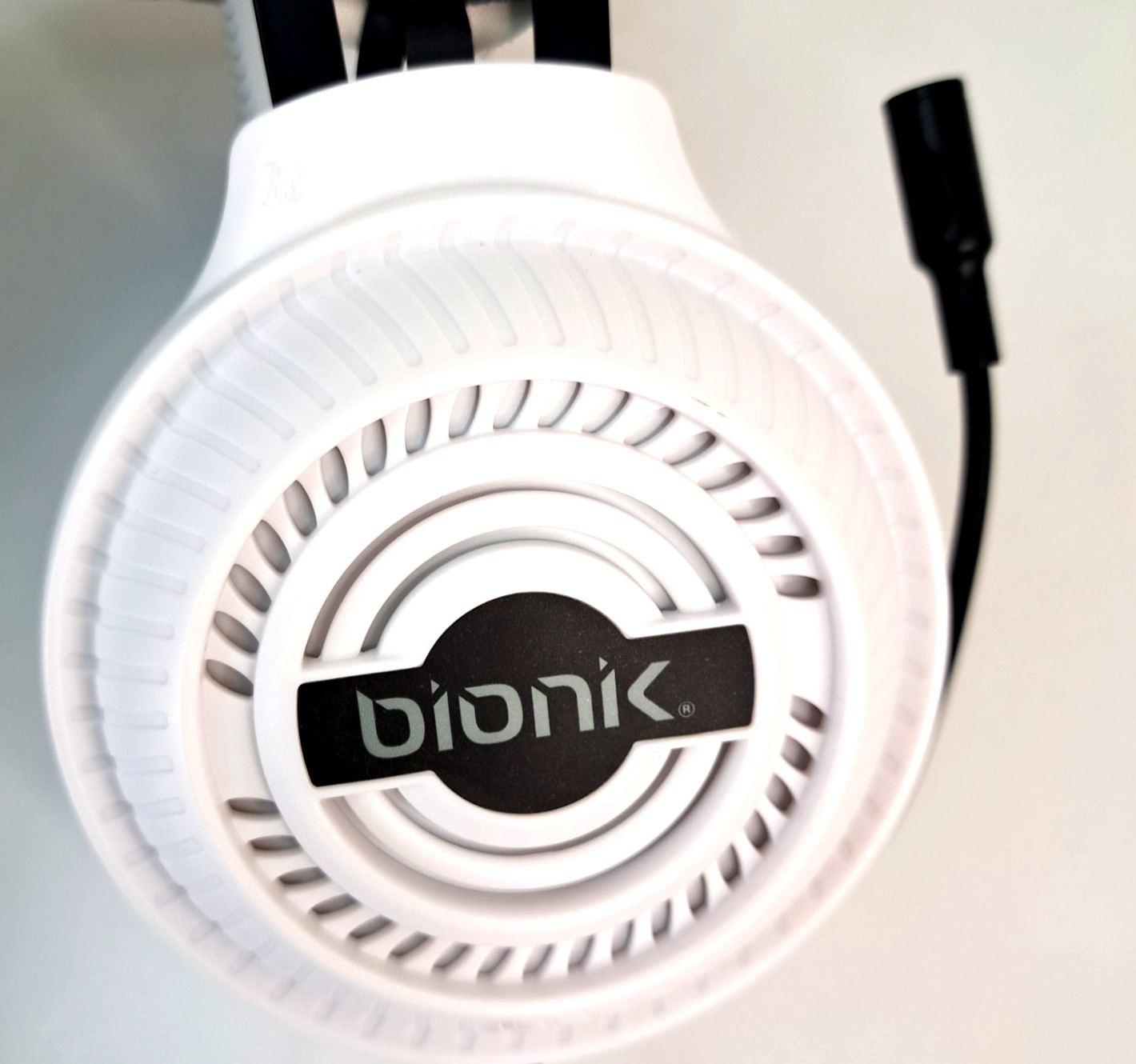 bionik Gaming Headset Headphones Wired With Mic White