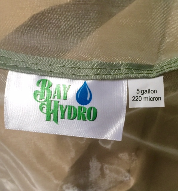 BAY HYDRO 5 Gallon Zipper Washing Machine 220m Bubble ICE Extraction Magic Bag