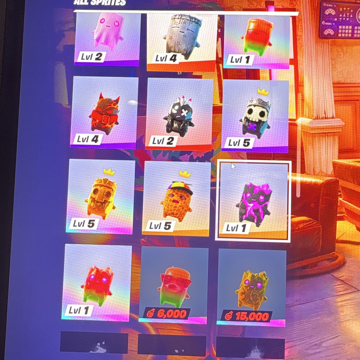 All Sprites Game Item/Asset Collection Lvl 1-5 Crown Special Attribute