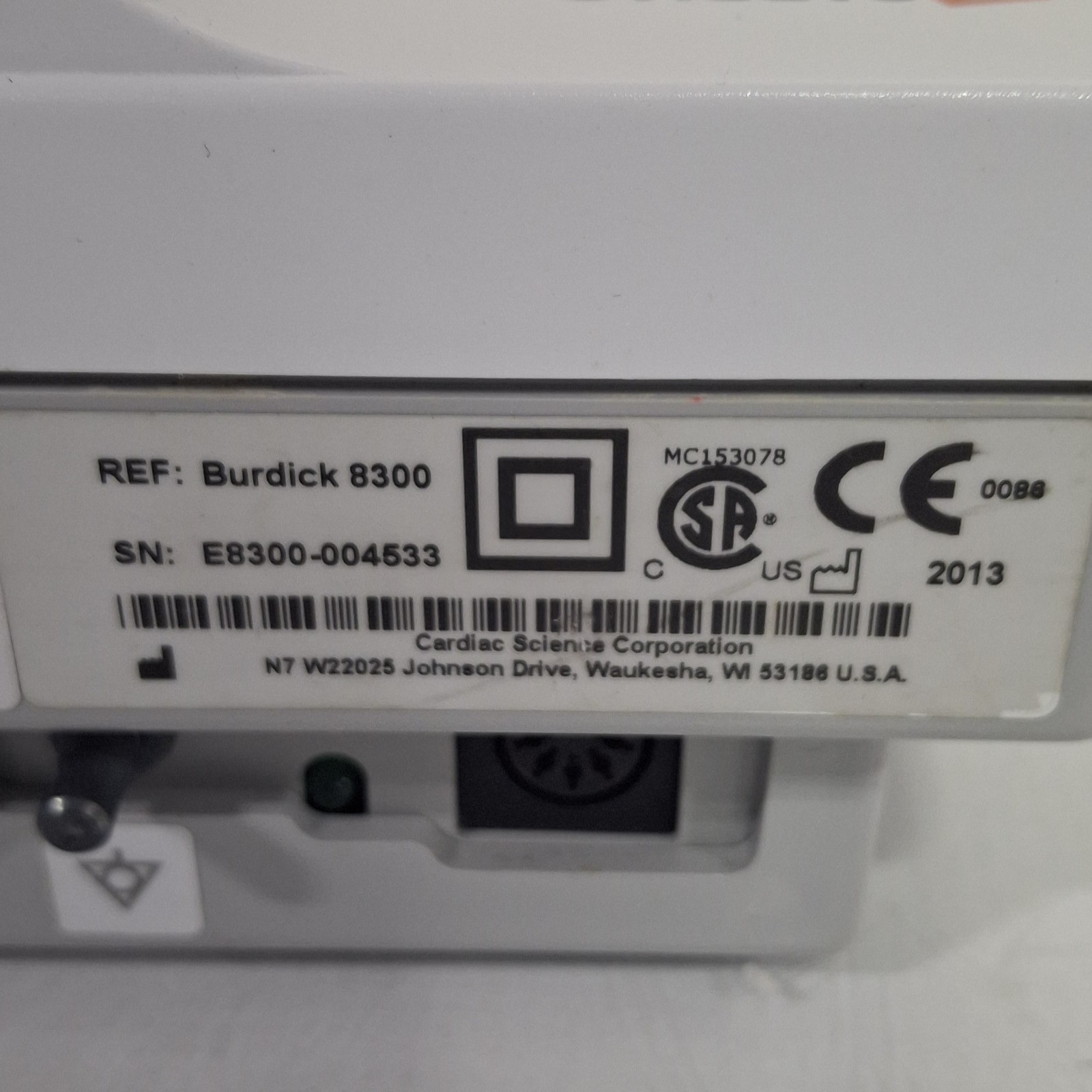 Cardiac Science Burdick 8300 ECG