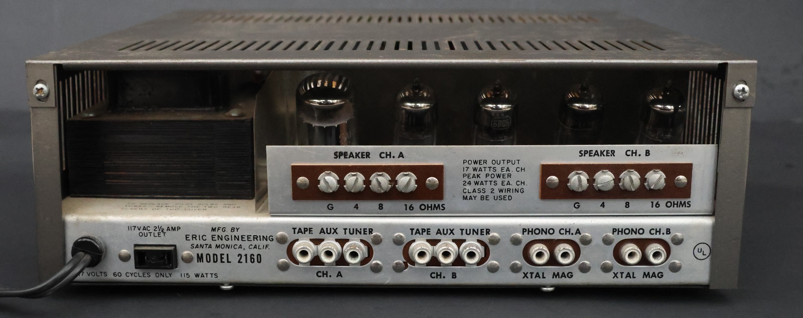 Eric Engineering 2160 6BQ5 Push Pull Integrated Tube Amplifier Plug and Play