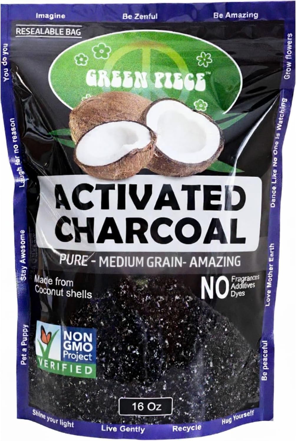 ® Activated Charcoal Medium Grain – Resealable 5 lb Bag - SUPER