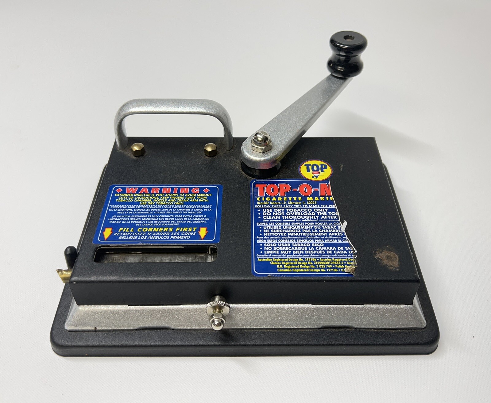 Top-o-Matic Cigarette Maker Tobacco Injector Machine