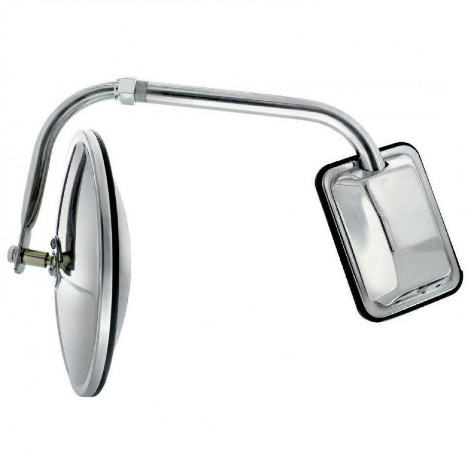 Stainless Steel 8 1/2" Pod Mount Mirror
