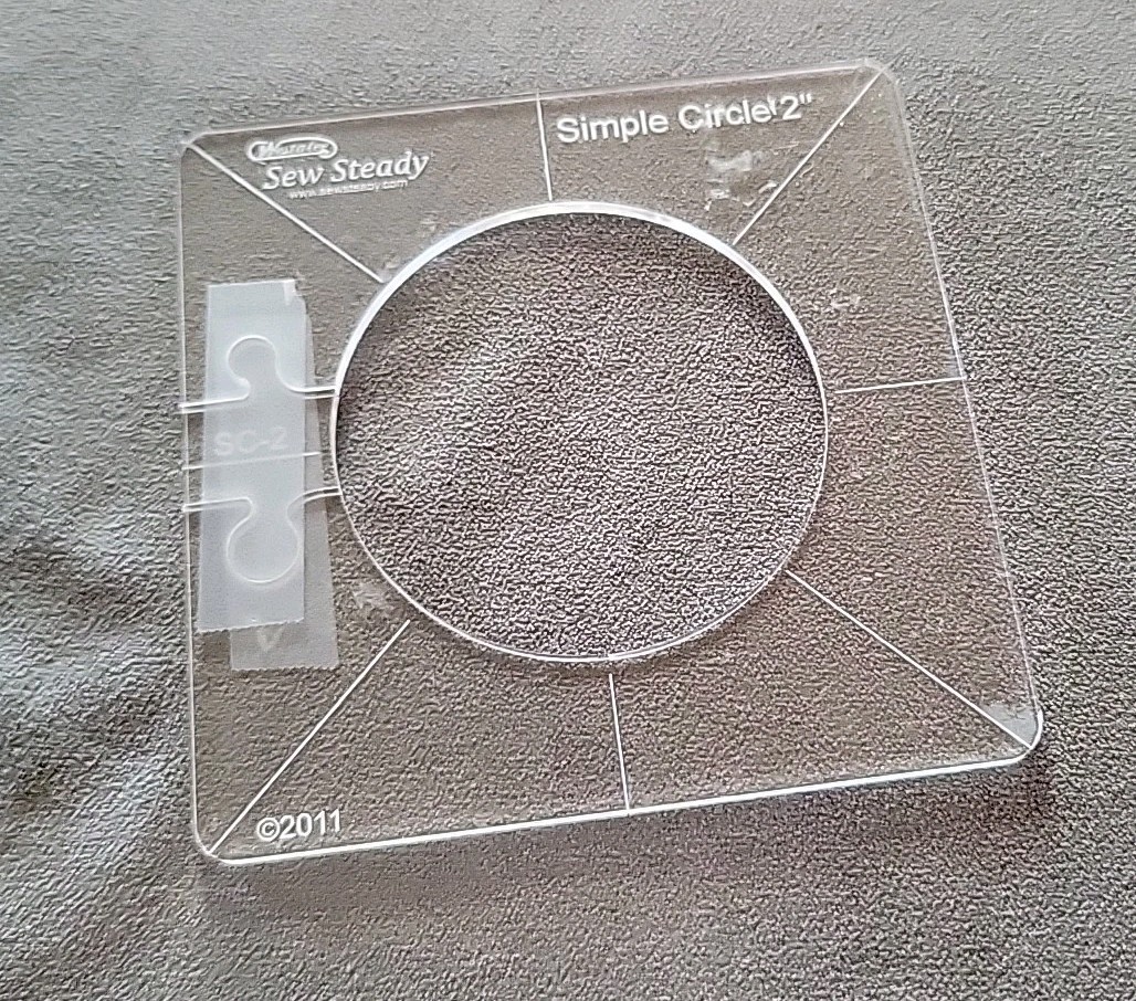 Westalee Sew Steady Simple Circle 2" SC-2 ~ High Shank ~ 2011 T Stencil template