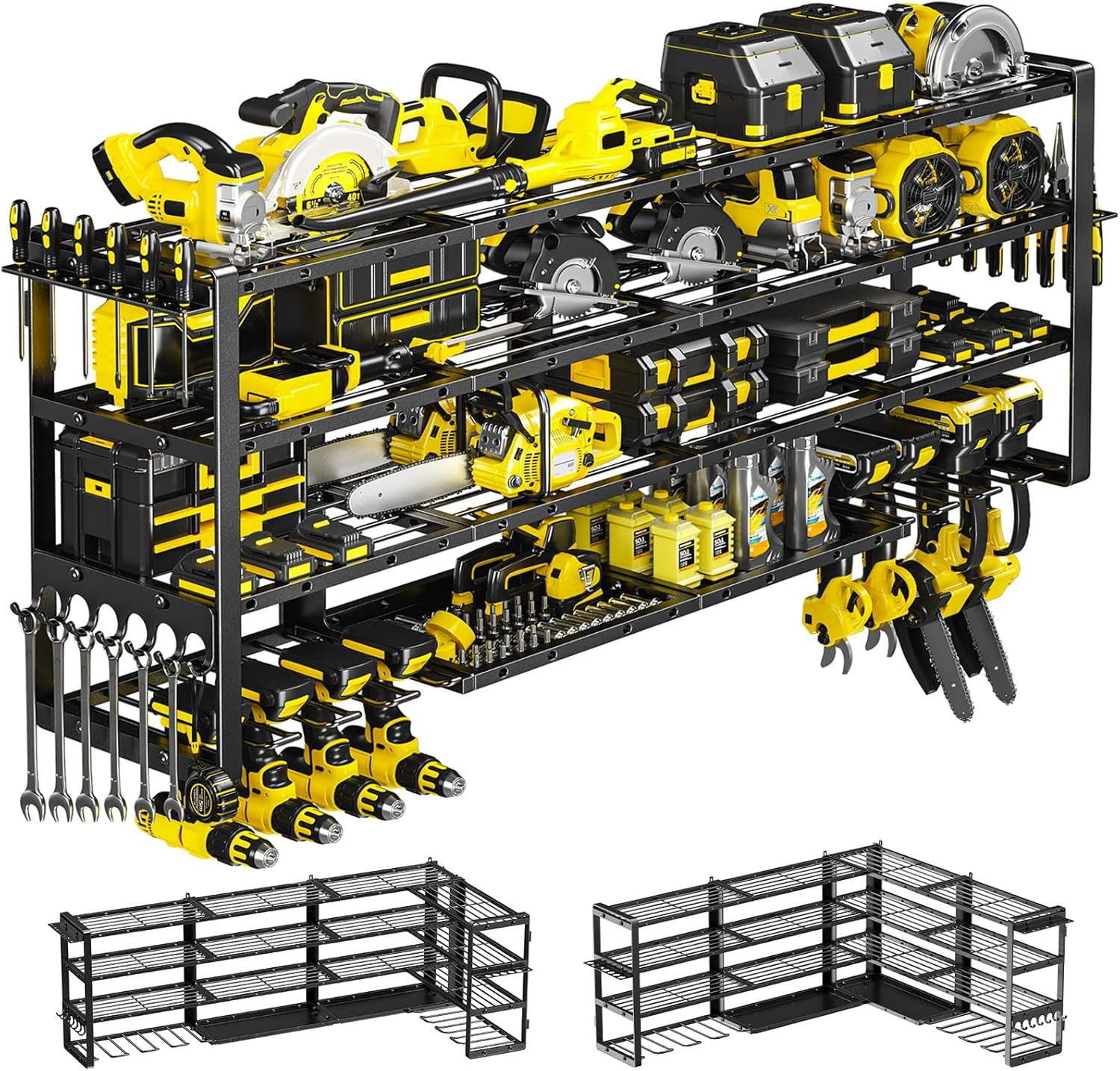 Extra Large 64" W Power Tool Organizer Wall Mount, 1000 Lbs Load Capacity, Heavy