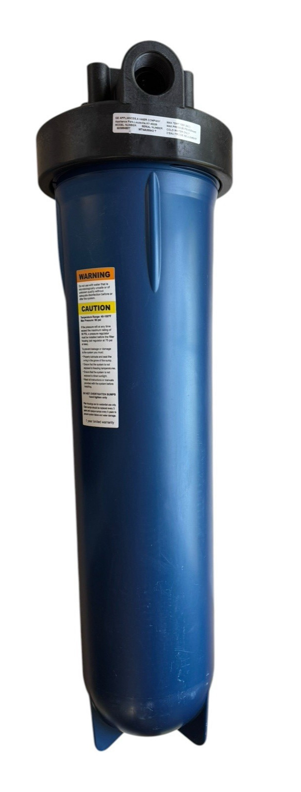 GE Heavy Duty Whole House Water Filtration System GXWH60T - Main Part Only
