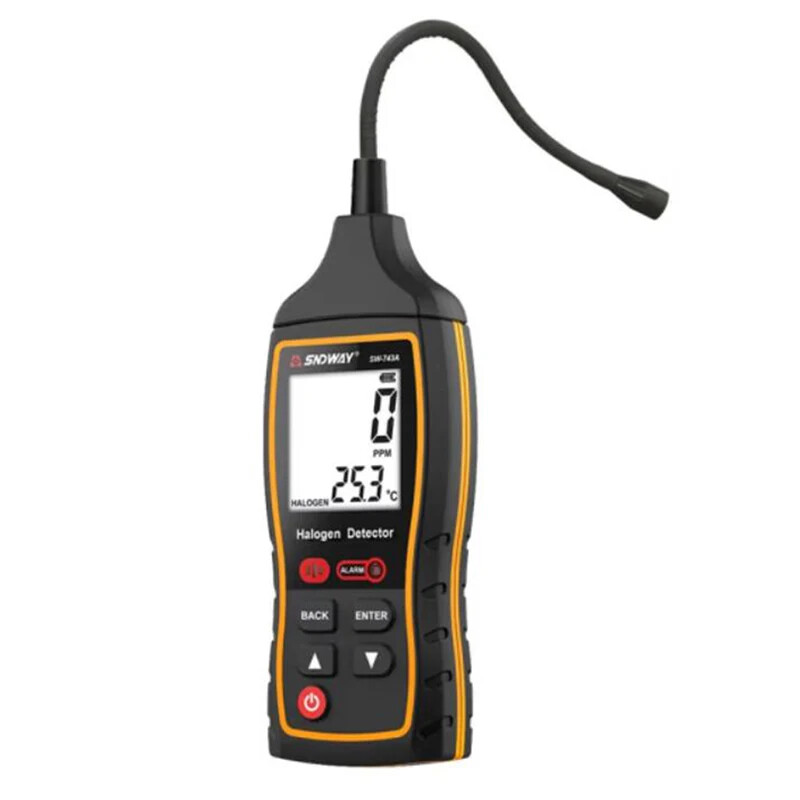Halogen Gas Leak Detector Halogen Gas Detector 1000 PPM Digital Meter CFCs HCFCs