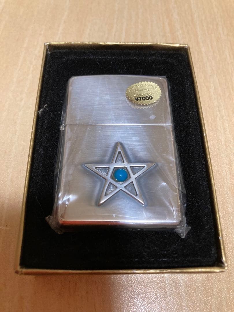 Zippo turquoise star silver